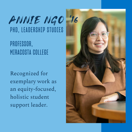 Dr. Annie Ngo '16 (PhD) Is Exemplary Student Support Leader ...