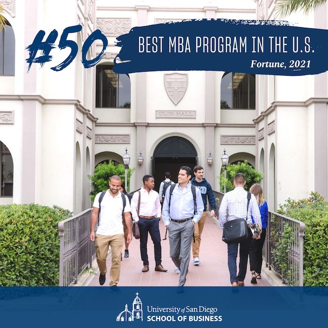 Business News University of San Diego MBA Program Among Top 50 in